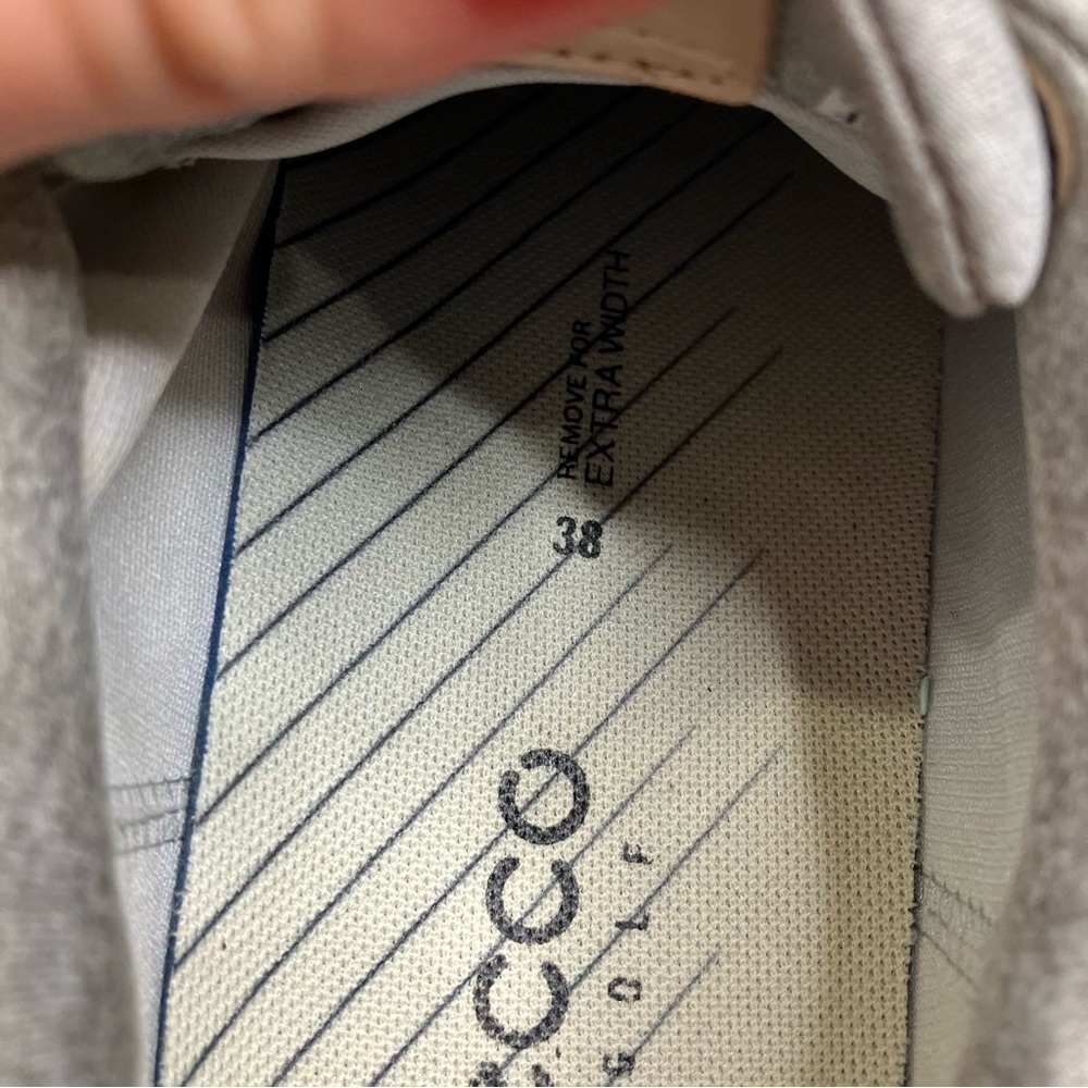 Ecco golf sneakers tan leather size‎ 38 - Picture 8 of 8